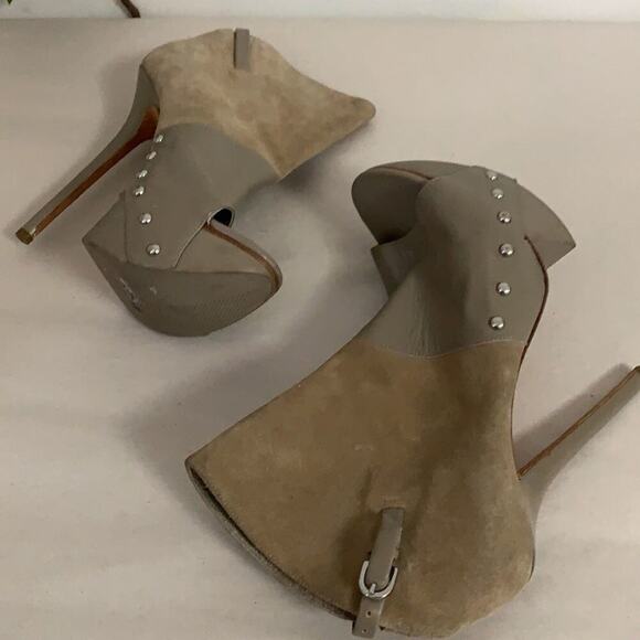 CAMILLA SKOVGAARD LONDON PEEP-TOE PLATFORM ANKLE‎ BOOTIES HEEL SHOES SIZE 40 - Picture 5 of 10
